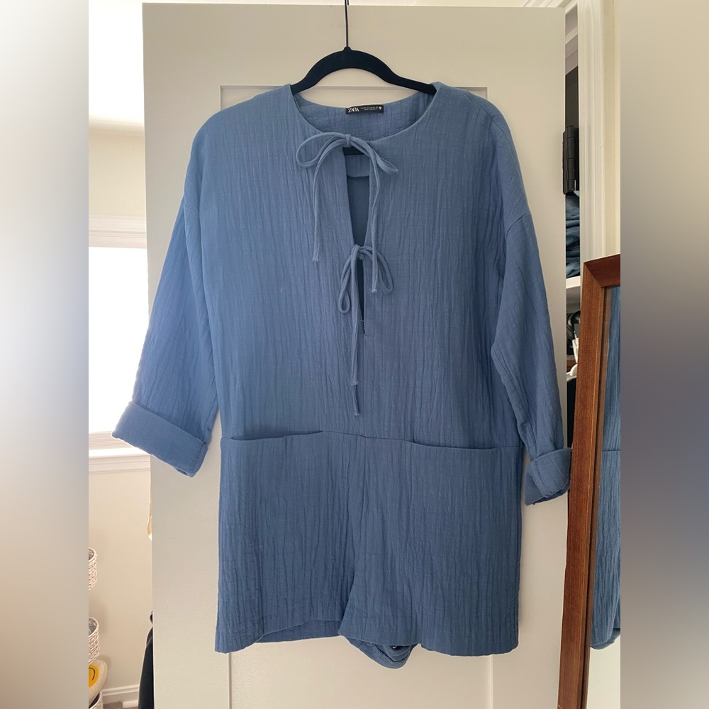 Zara blue romper